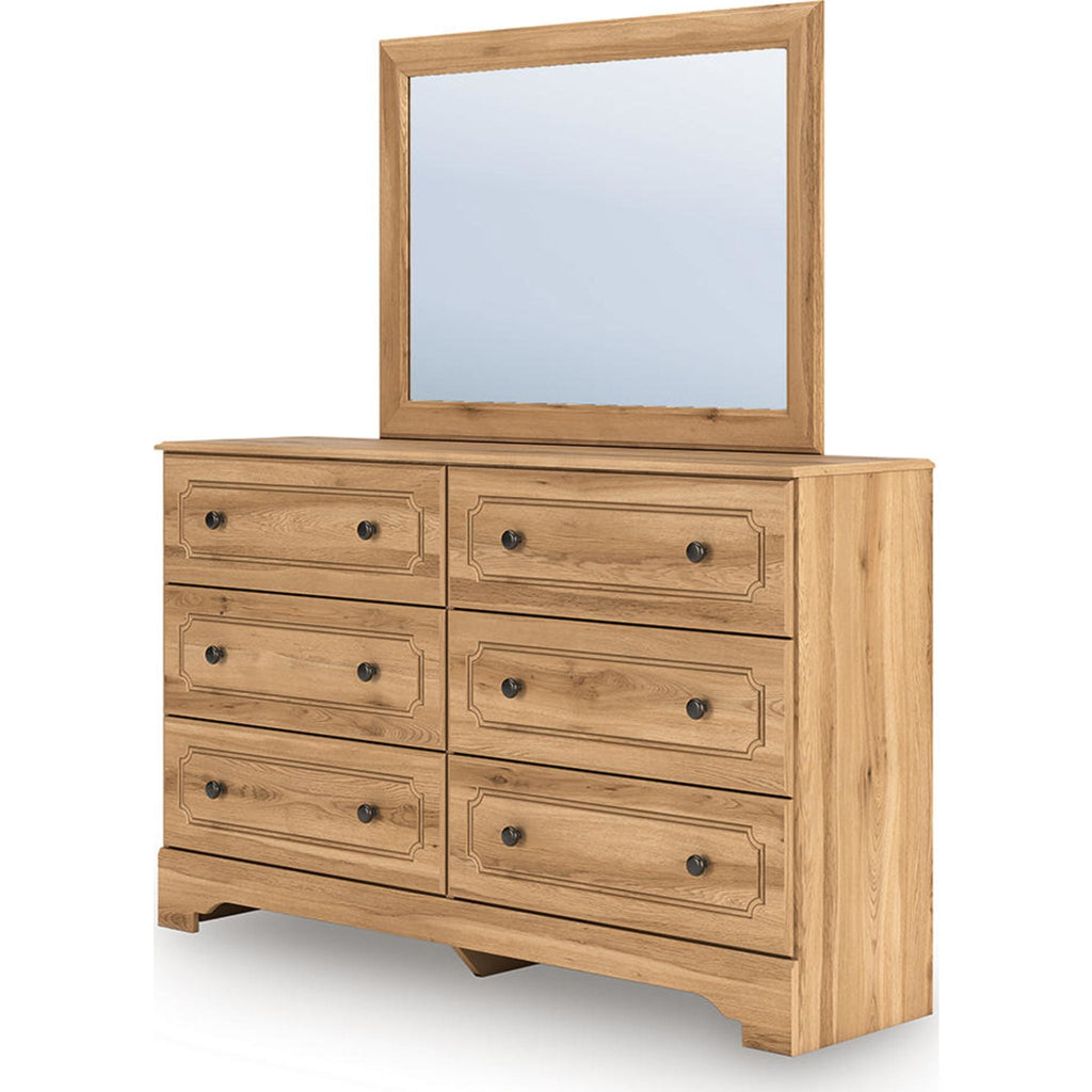 Commode et miroir Aleaport - Brun chaud