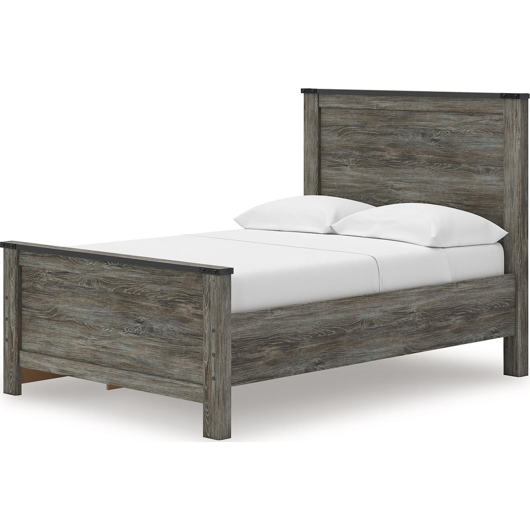 Lit de rangement complet Frandern - Noir/Gris