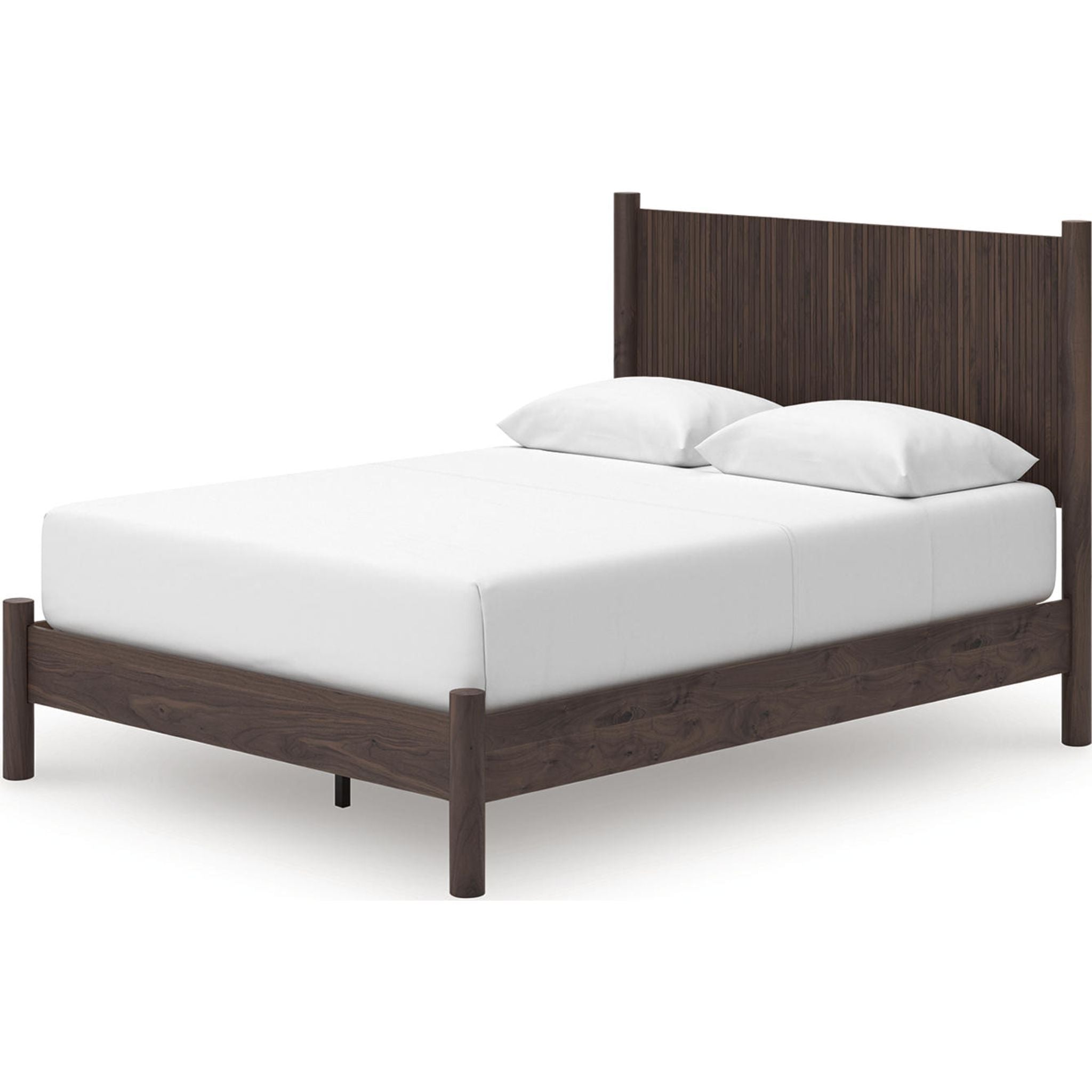 Lit plateforme Pamytta Queen - Marron