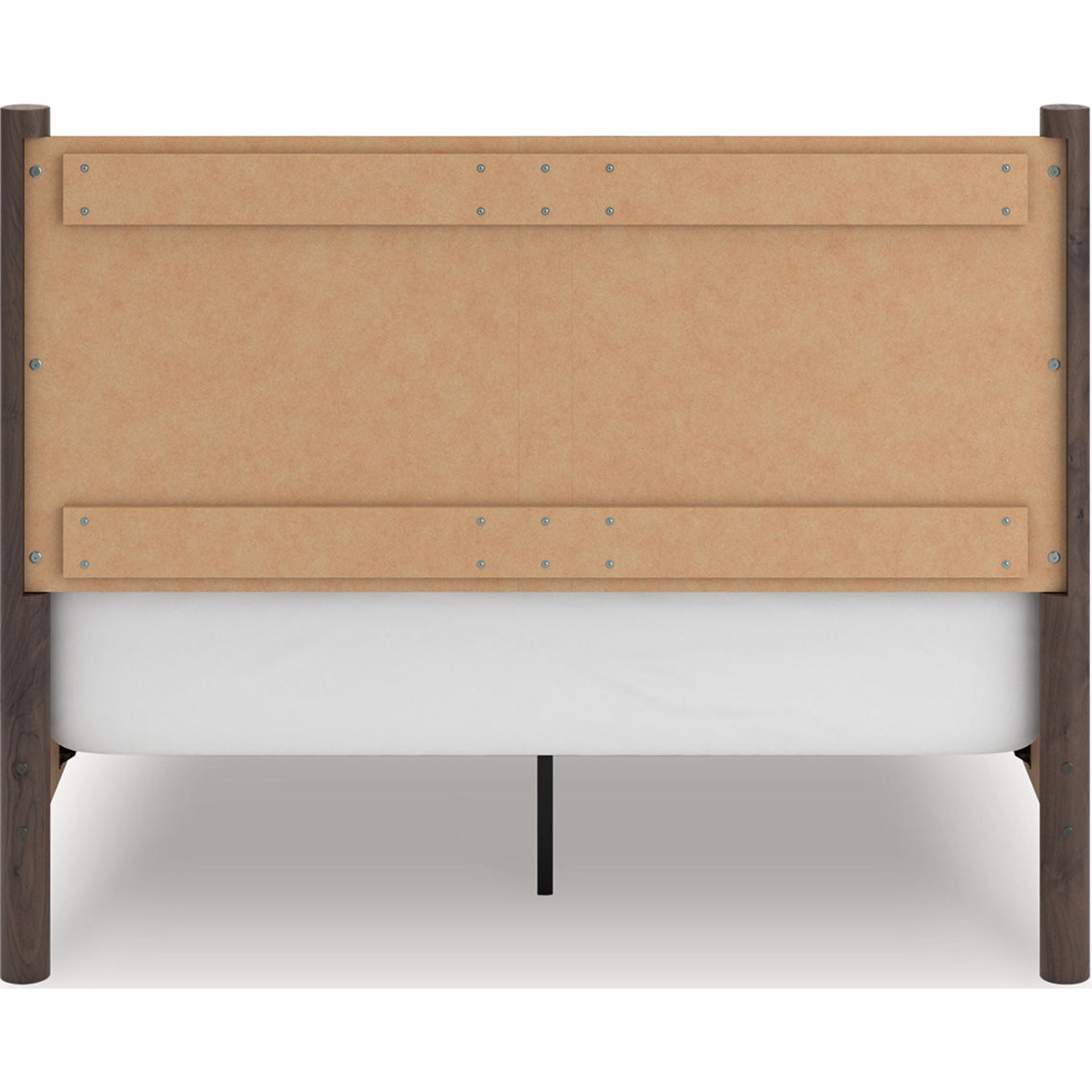 Lit à panneaux Pamytta Queen - Marron