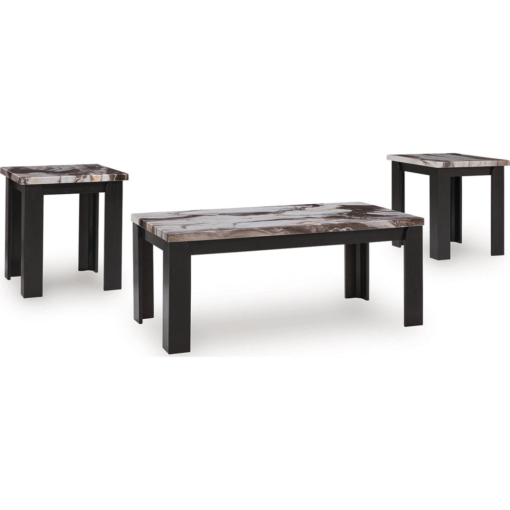 Tables Jazmore (lot de 3) - Marron foncé
