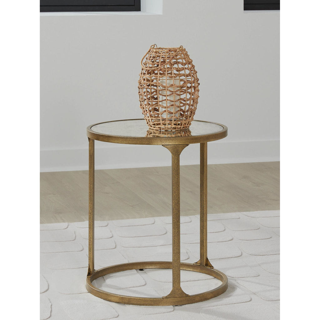 Table de bout Korajane - Or antique