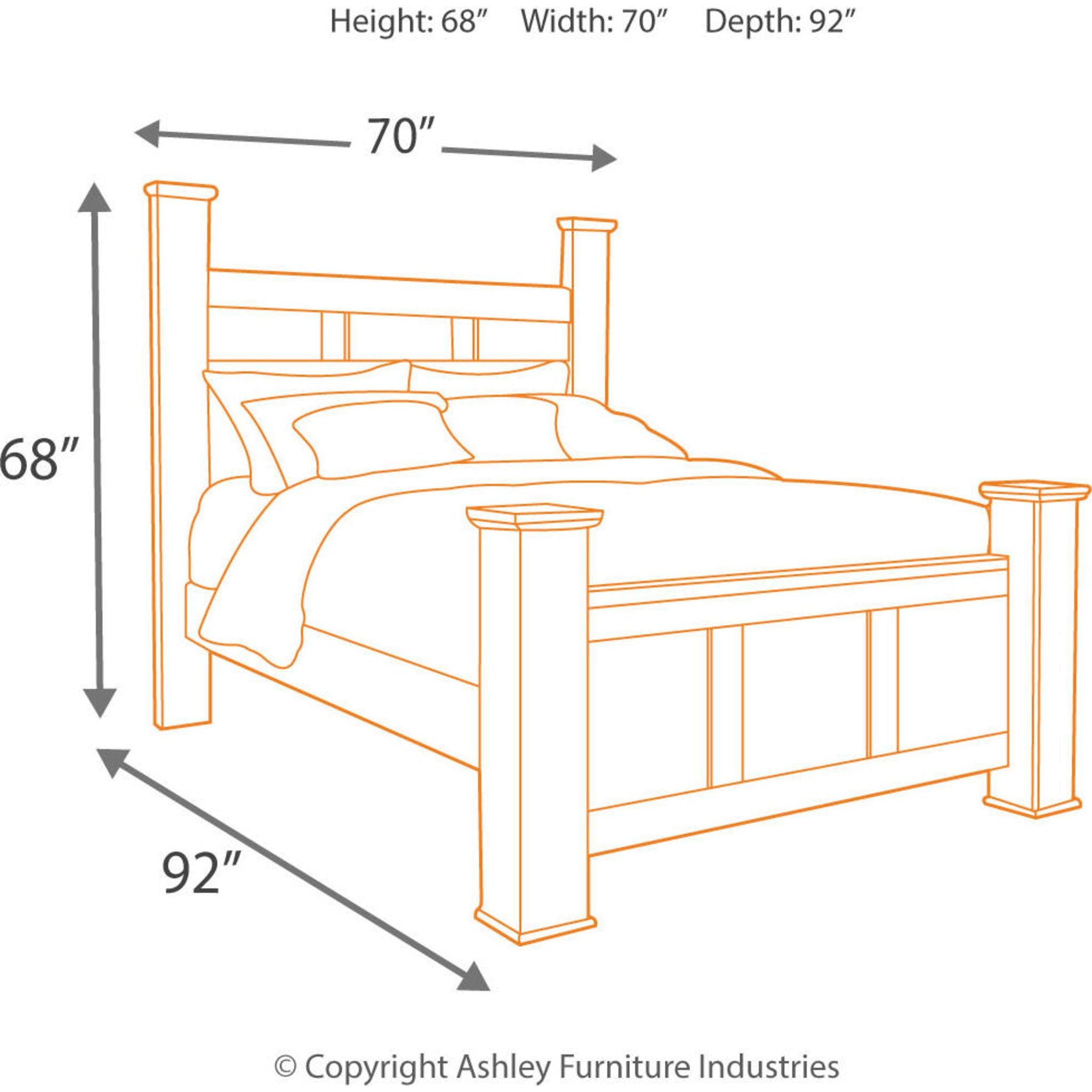 Lit à baldaquin Juararo - Marron foncé
