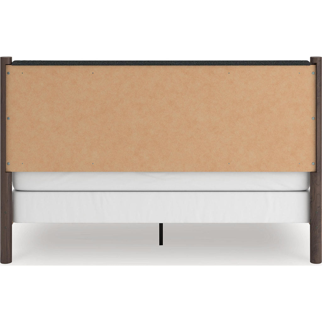 Lit à panneaux Pamytta King - Marron