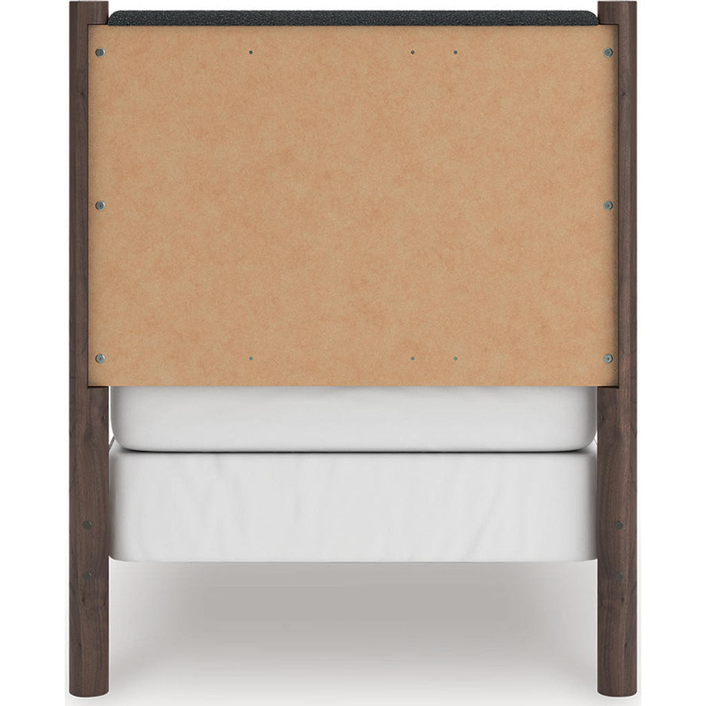 Lit simple à panneaux Pamytta - Marron