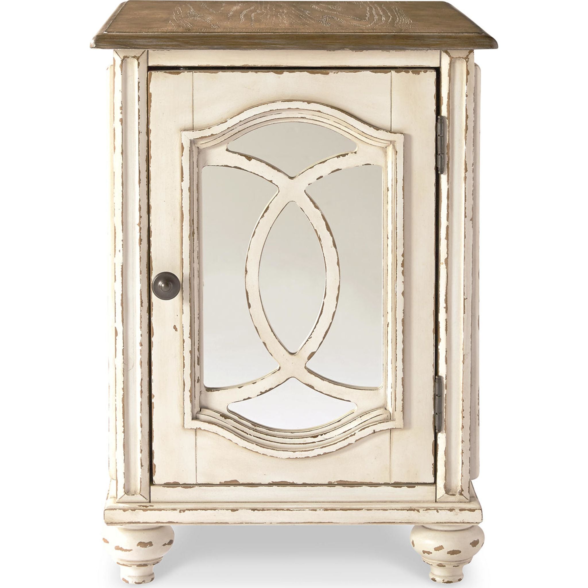 Table d'appoint Meinertz Chair - Blanc/Marron