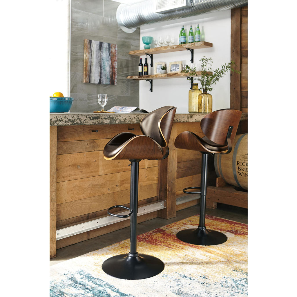 Tabouret Bellatier à hauteur réglable - Marron - (D120-530)