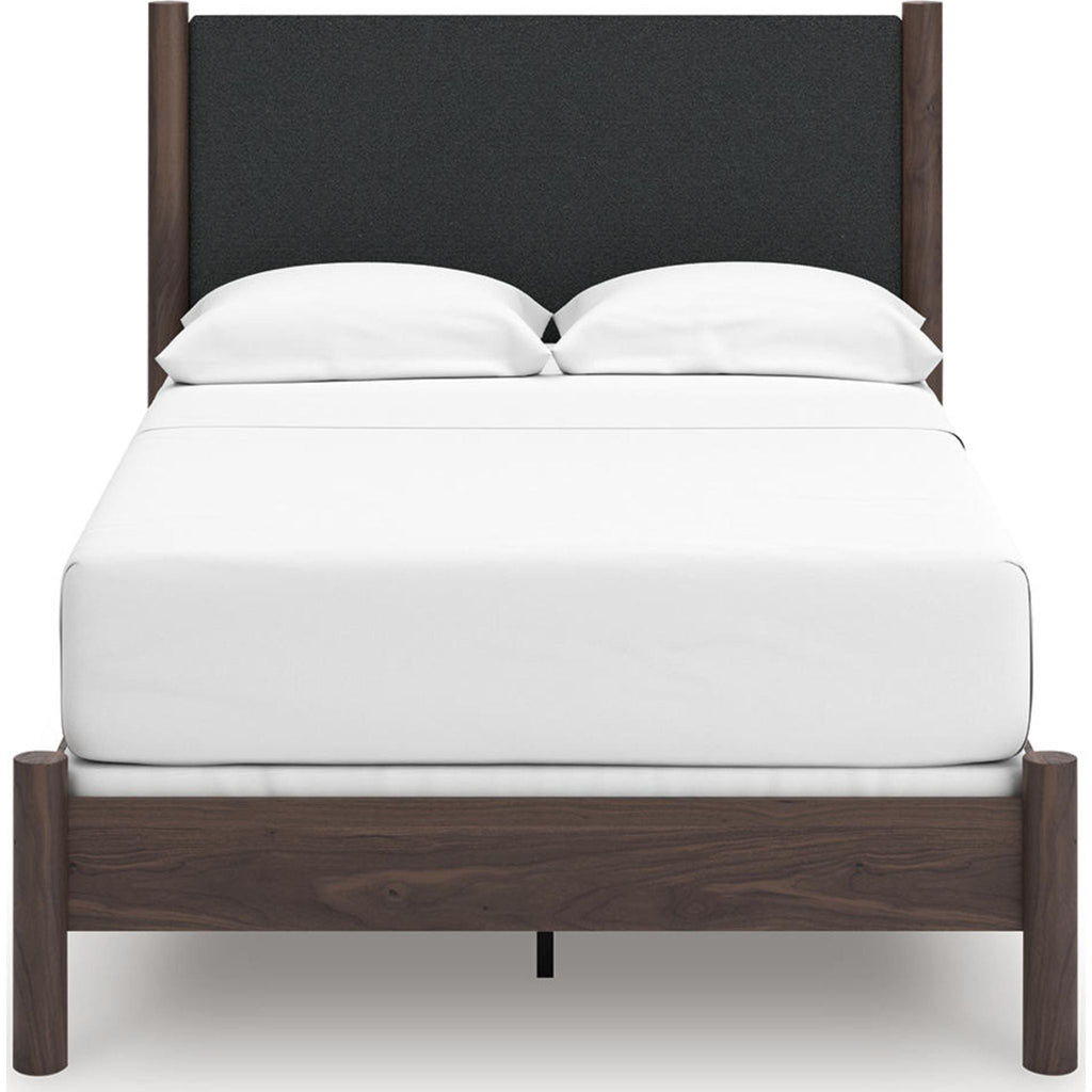 Lit à panneaux Pamytta - Marron