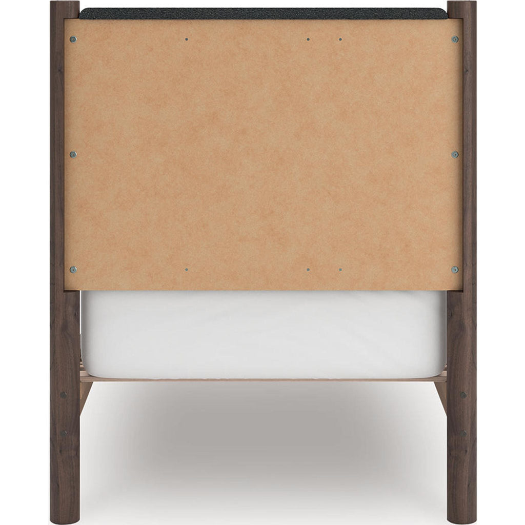 Lit plateforme double Pamytta - Marron