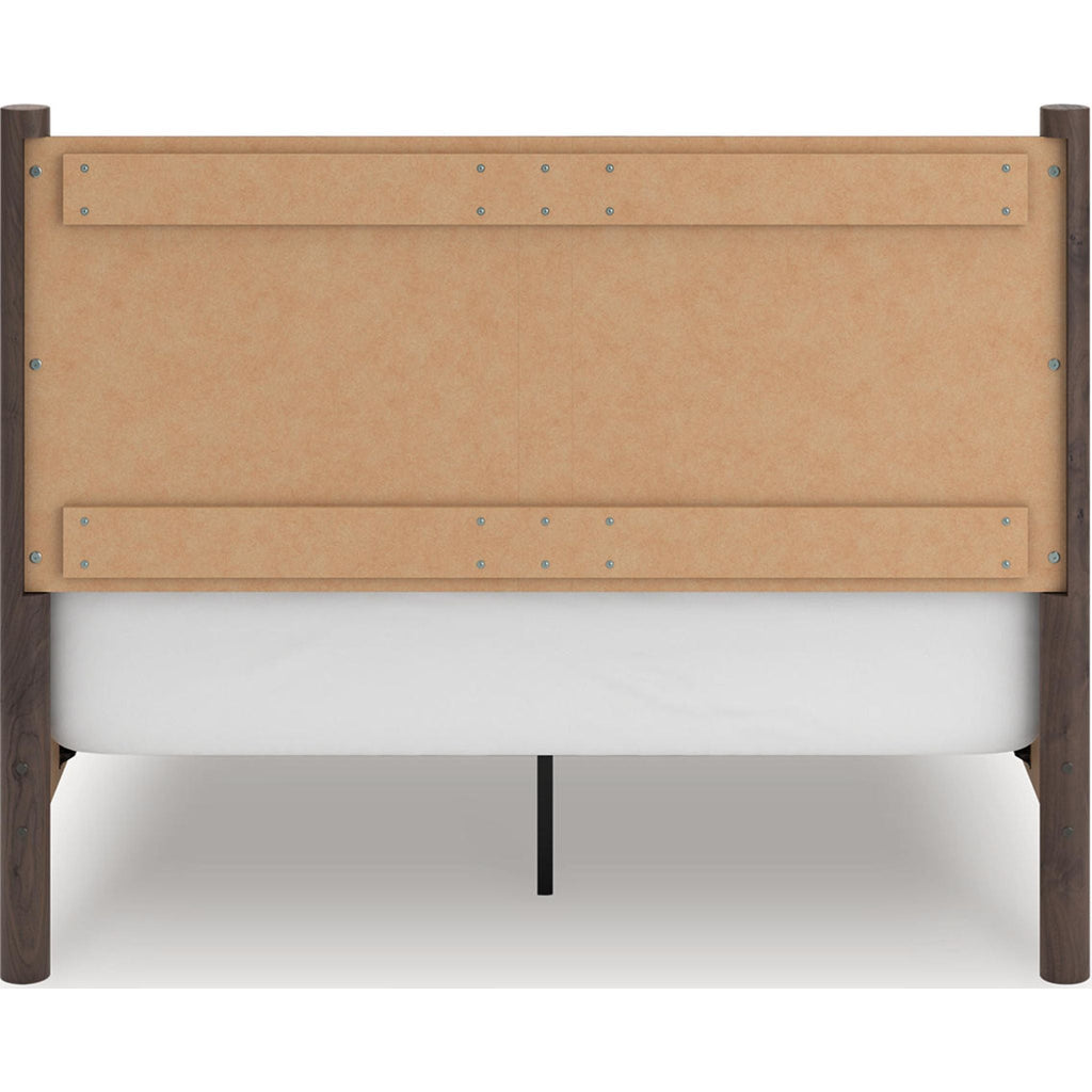 Lit à panneaux Pamytta Queen - Marron