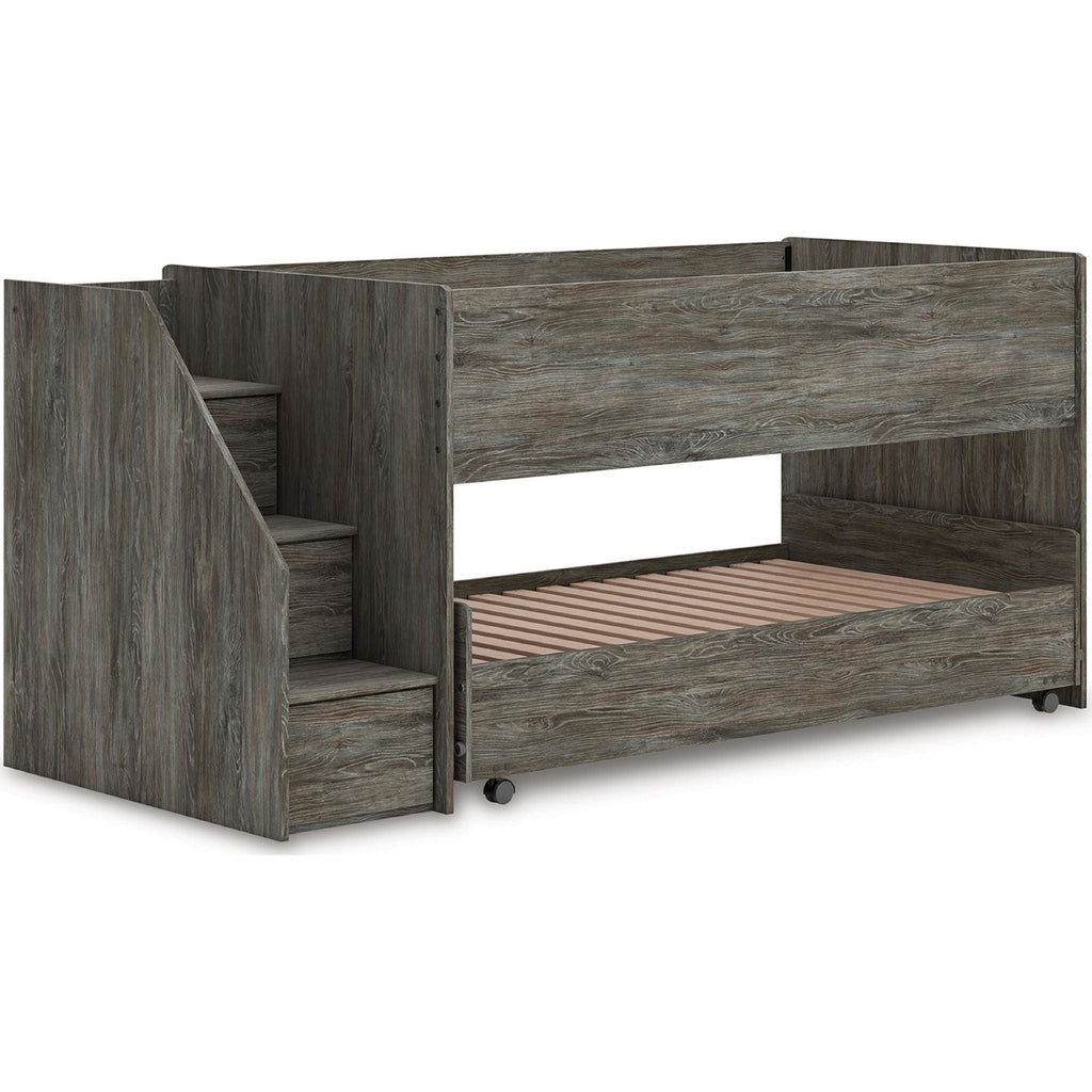 Lit mezzanine simple/double Frandern - Gris