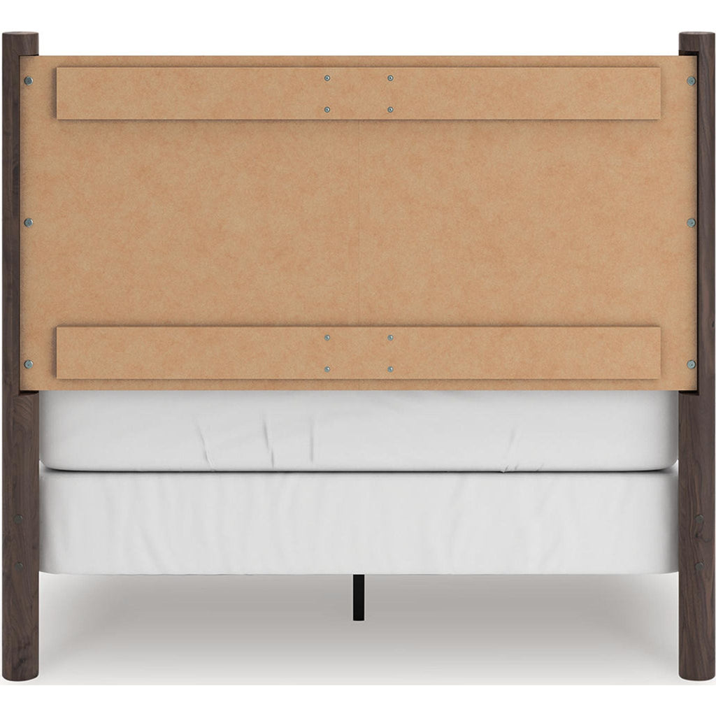 Lit à panneaux Pamytta - Marron