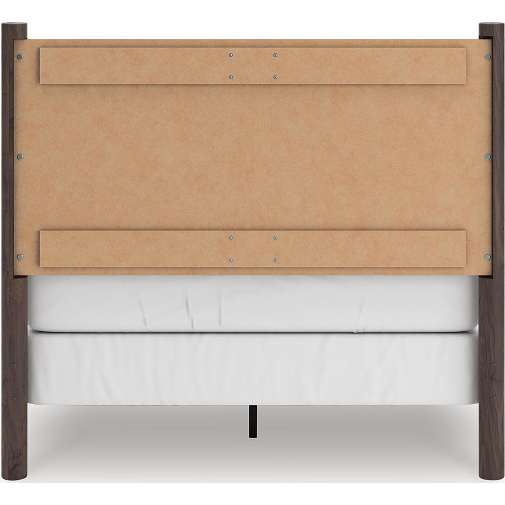 Lit à panneaux Pamytta - Marron