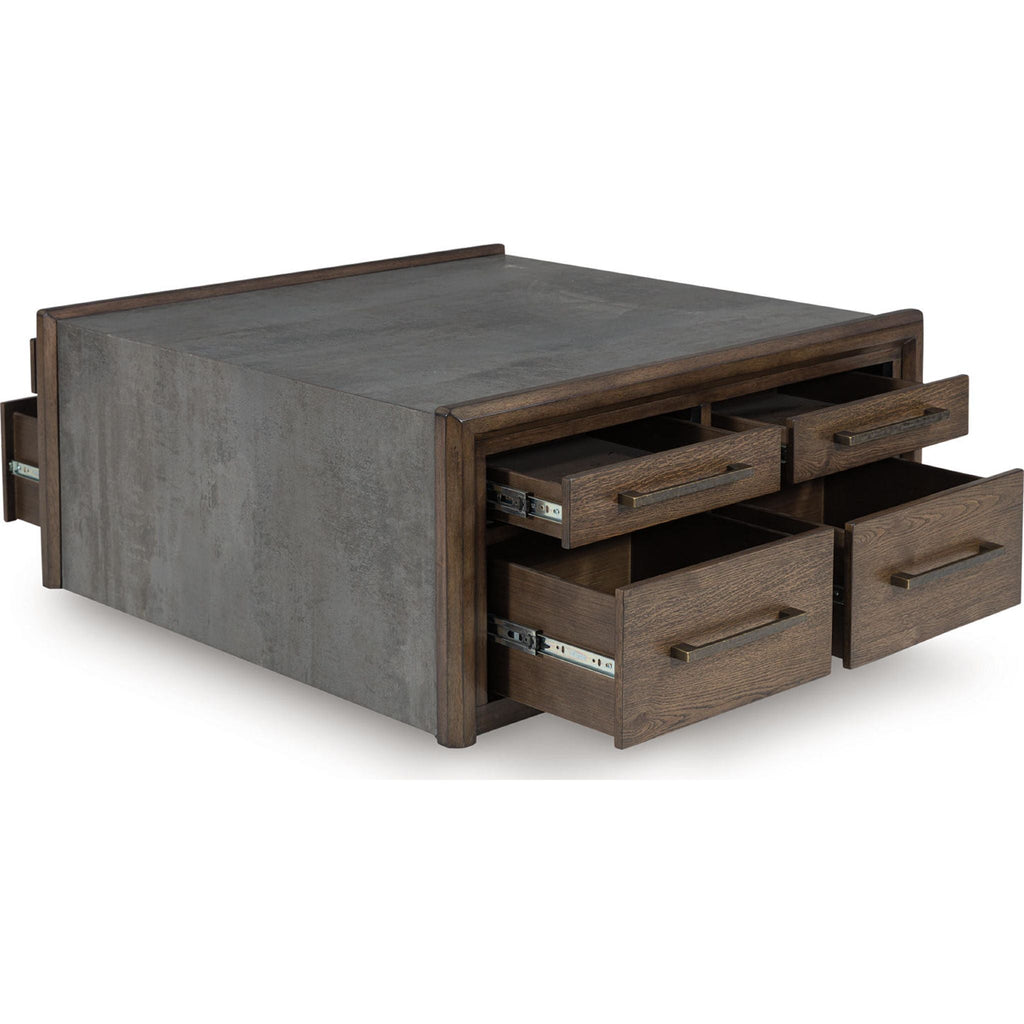 Table basse Kallenny - Marron/Gris
