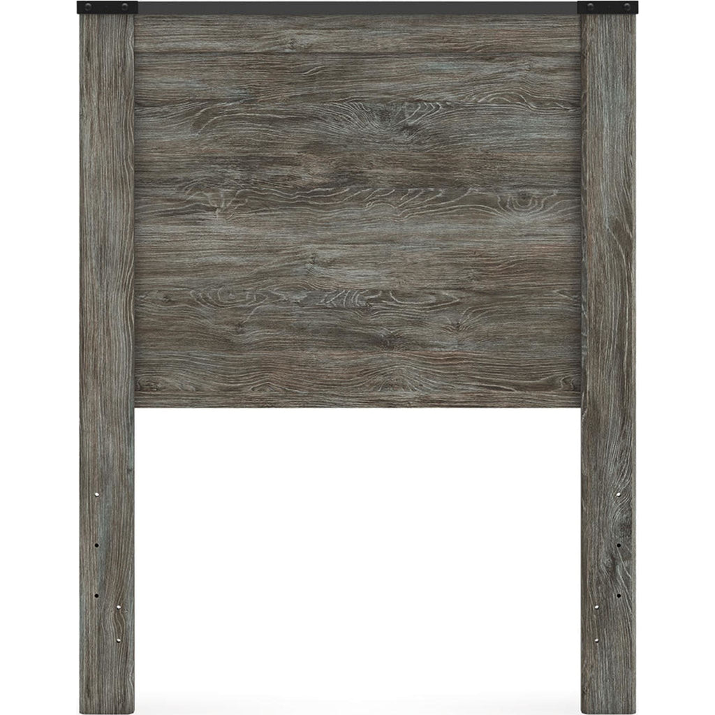 Tête de lit double à panneaux Frandern - Gris