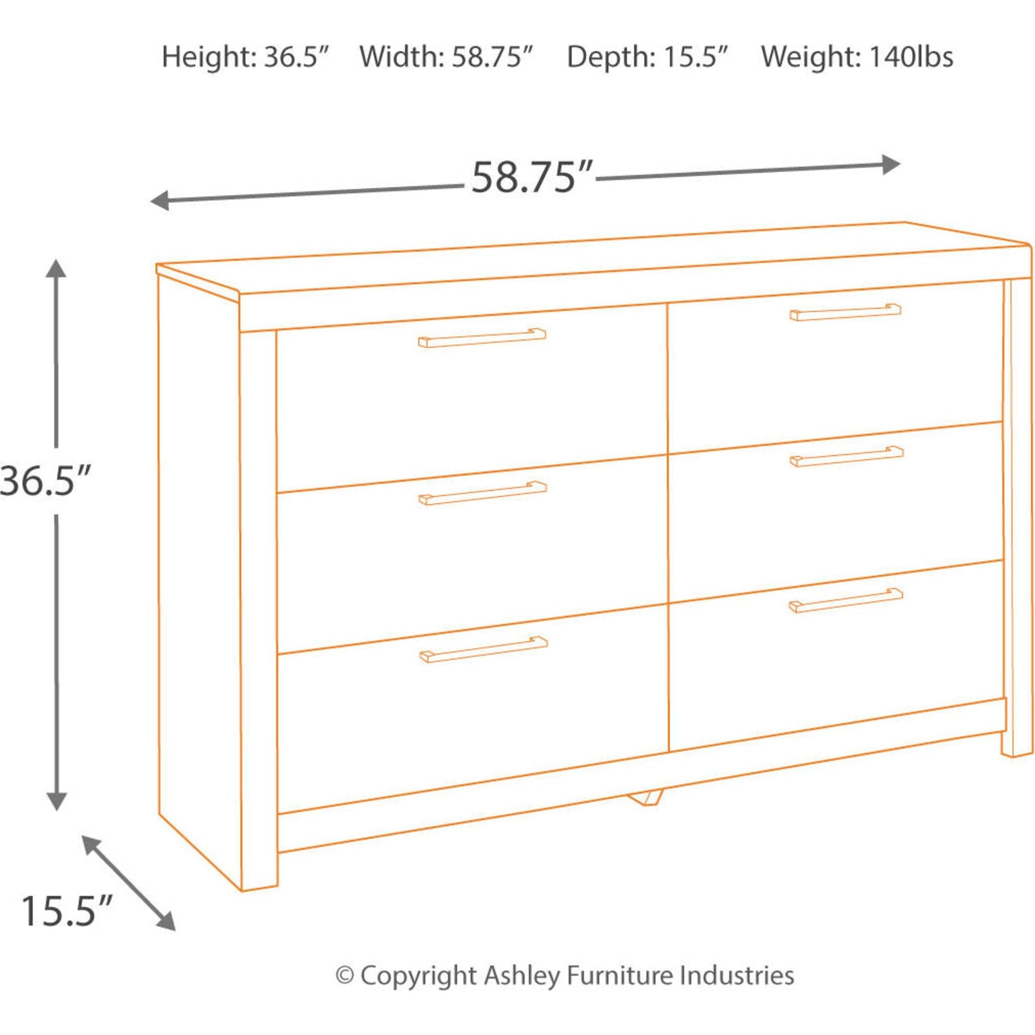 Commode Derekson - Gris multi
