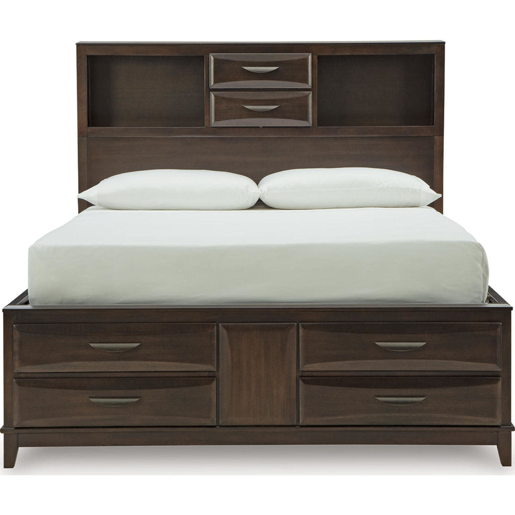 Lit de rangement Vanmore Queen - Brun foncé