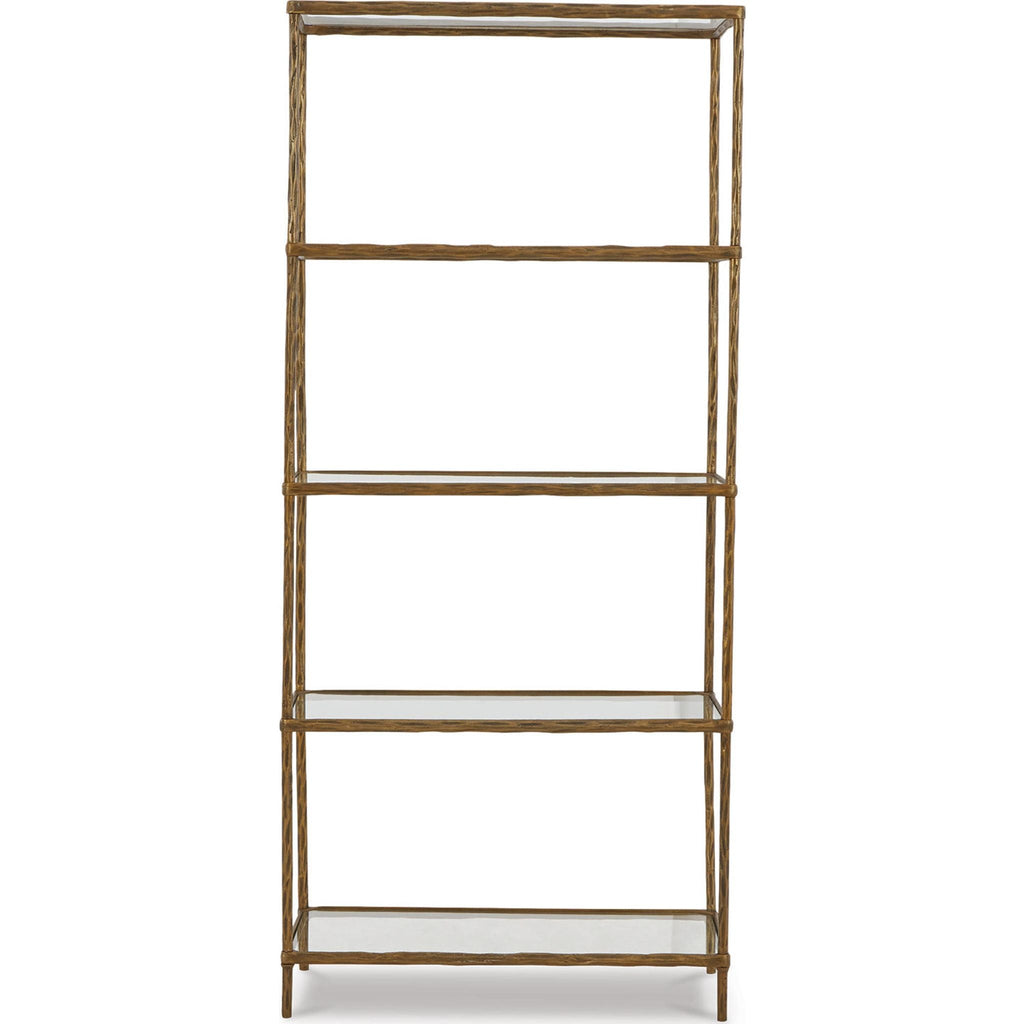 Bibliothèque Ryandale - Finition laiton antique