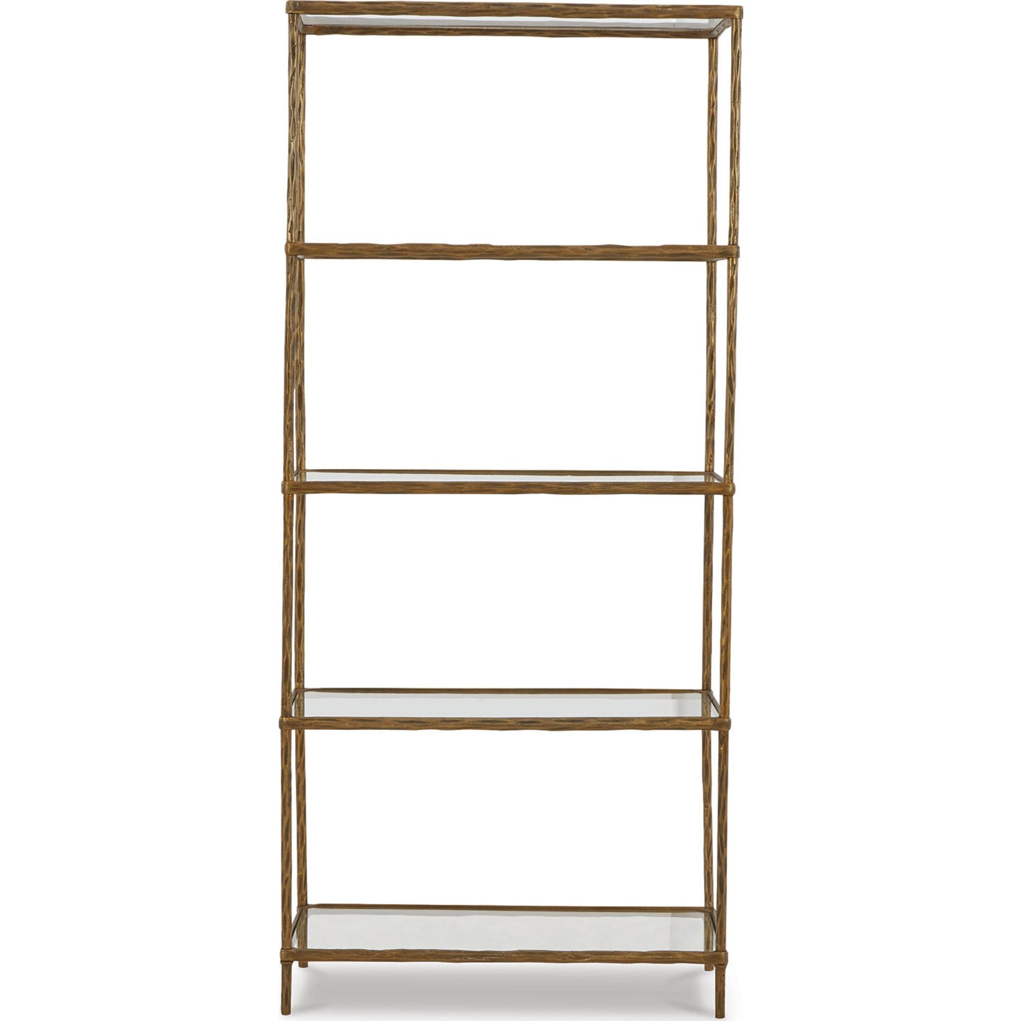 Bibliothèque Ryandale - Finition laiton antique