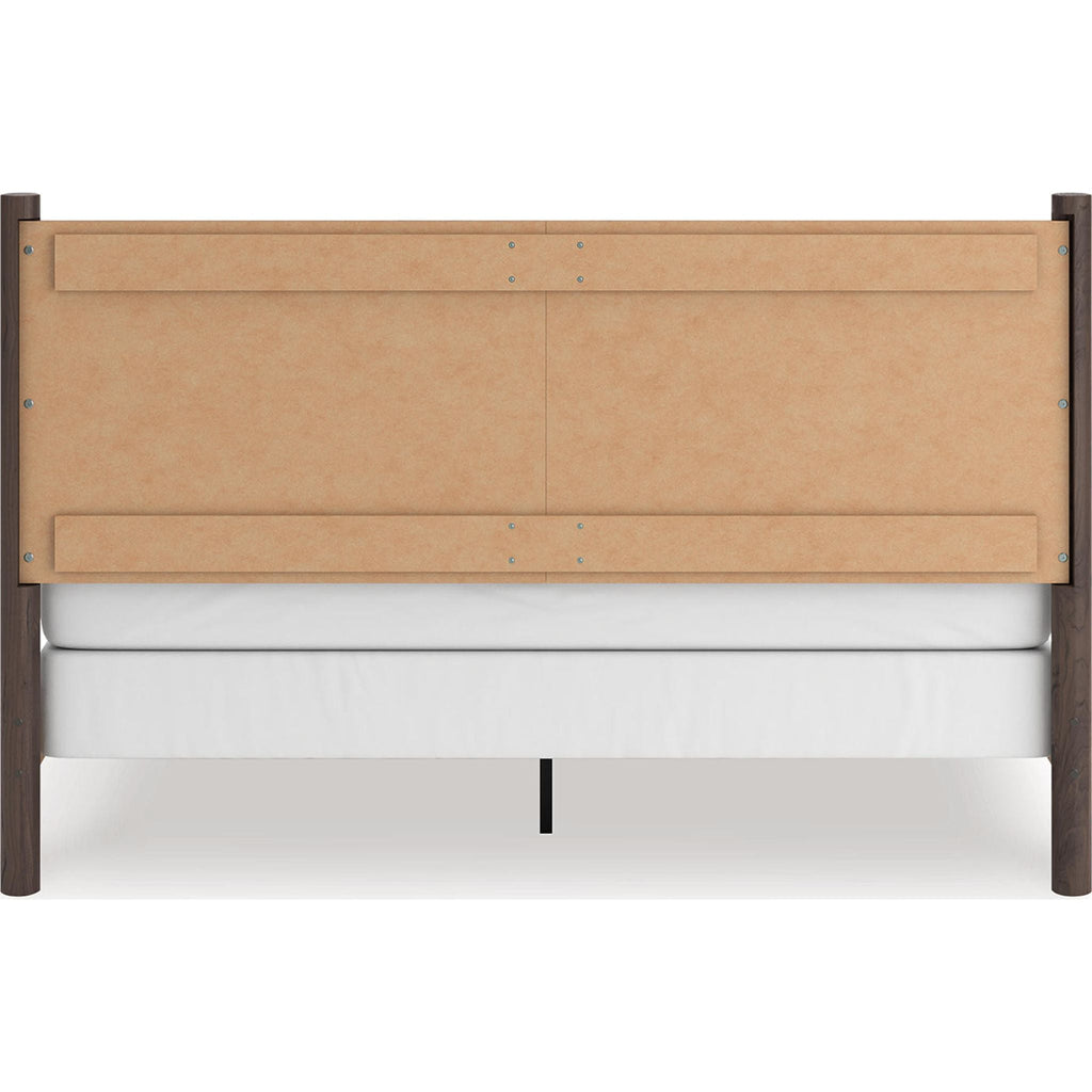 Lit à panneaux Pamytta King - Marron