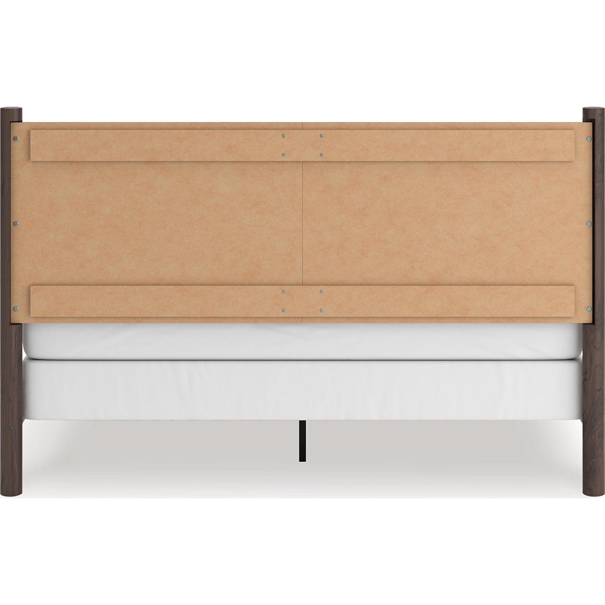Lit à panneaux Pamytta King - Marron