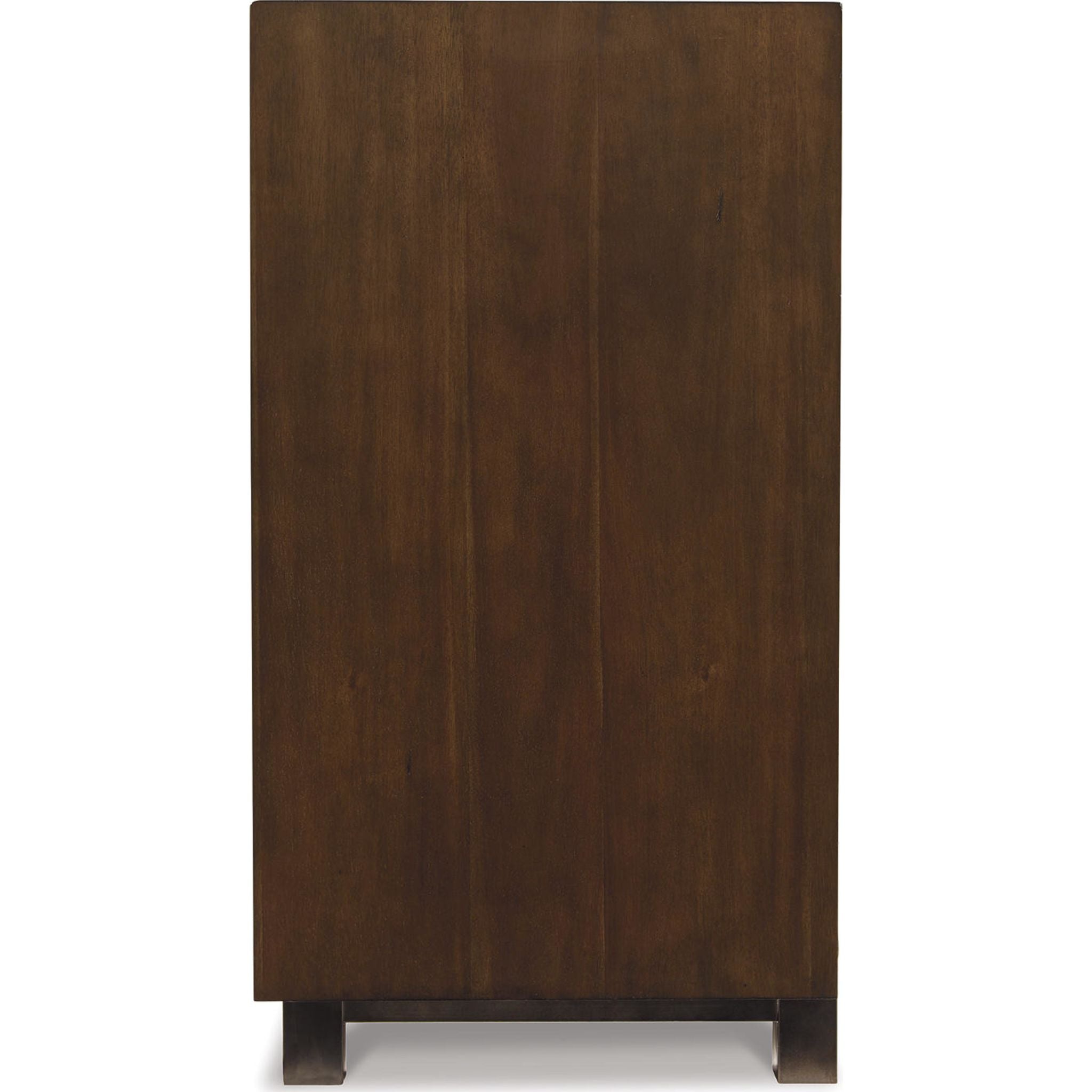 Meuble TV Starmore avec cheminée - Marron