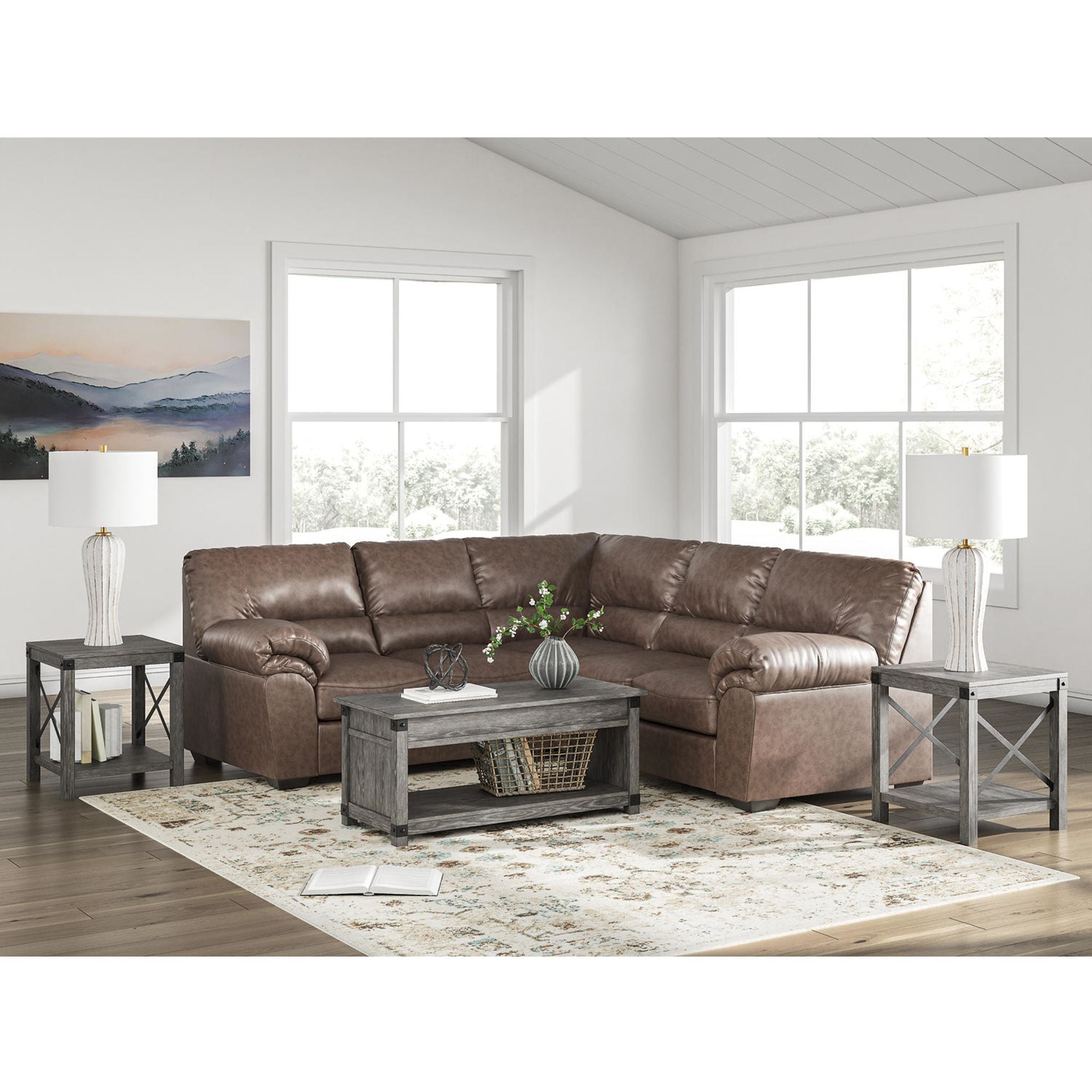 WillowBend Canapé 2 pièces - Terre d'ombre