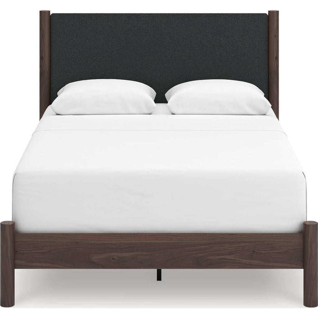 Lit à panneaux Pamytta Queen - Marron