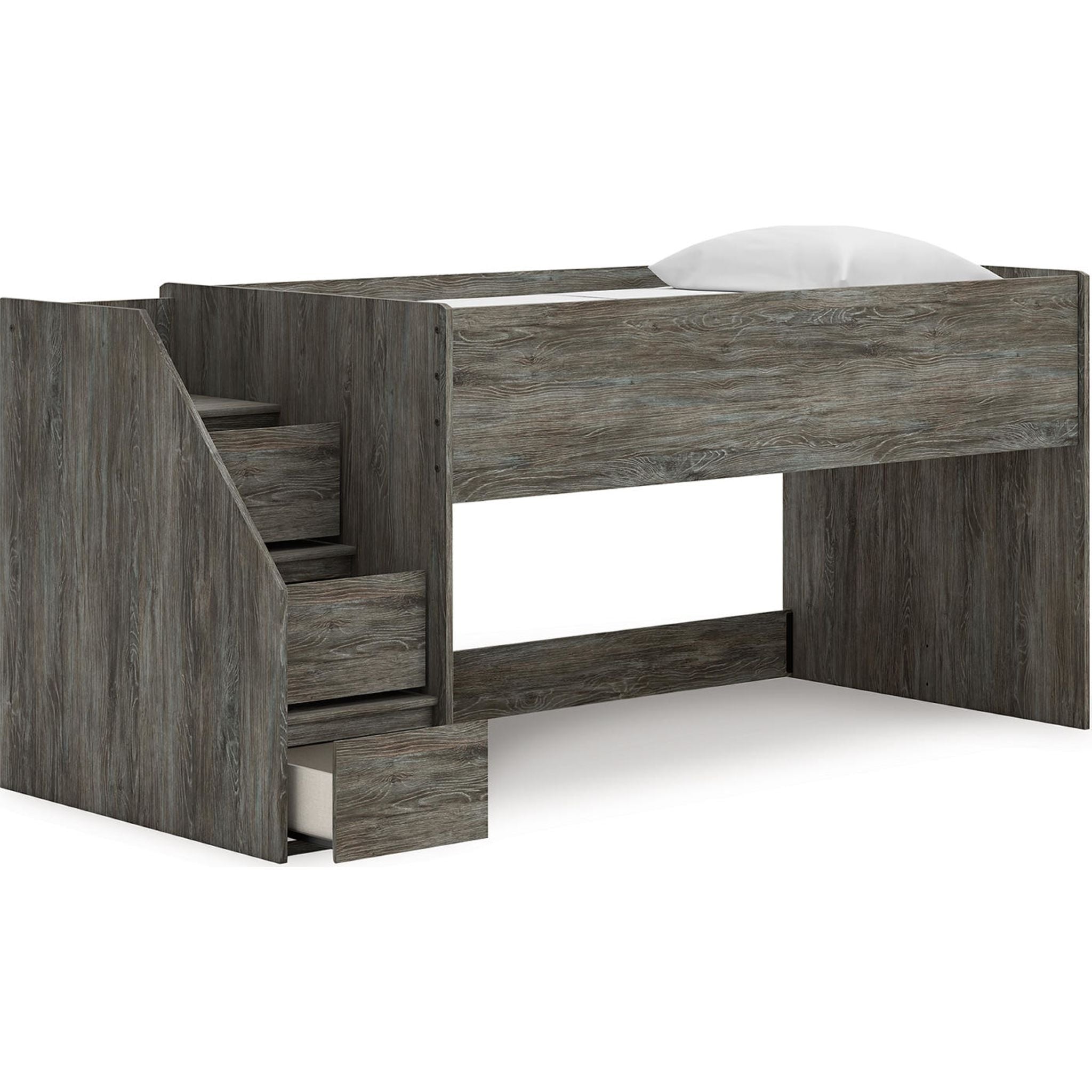 Lit mezzanine simple Frandern - Gris