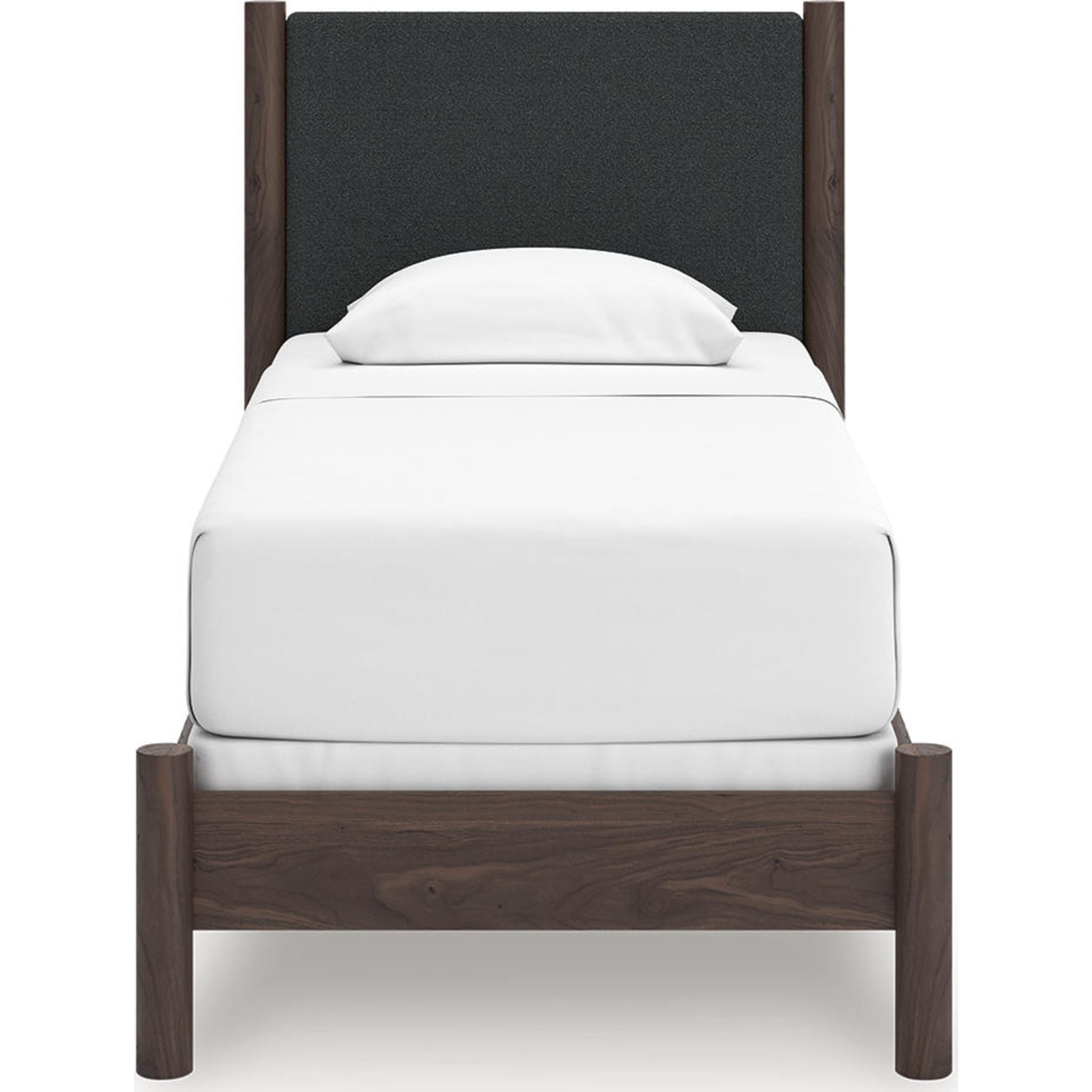 Lit simple à panneaux Pamytta - Marron