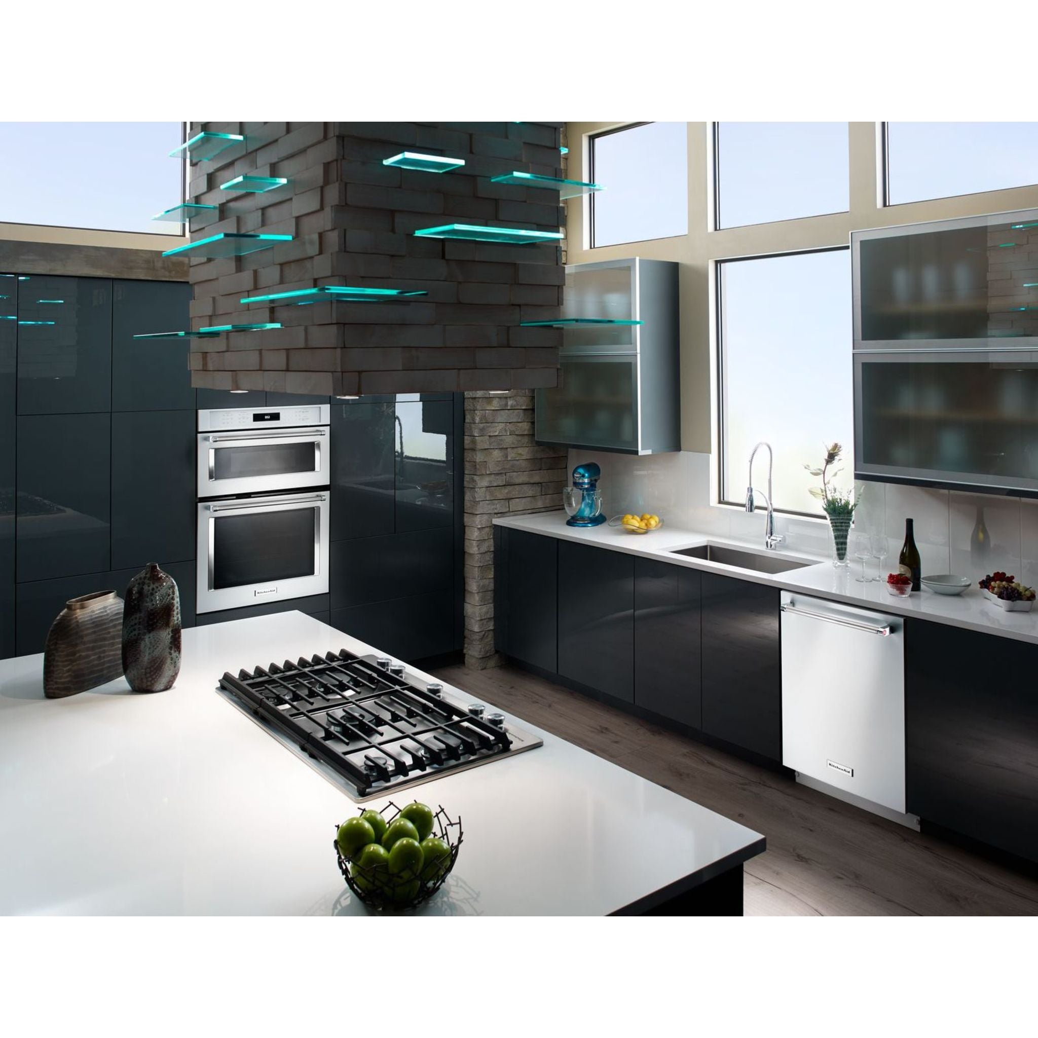 Table de cuisson à gaz KitchenAid 36 po (KCGS956ESS) - Acier inoxydable