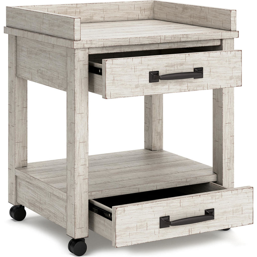 Support d'imprimante Carynhurst - Blanchi à la chaux