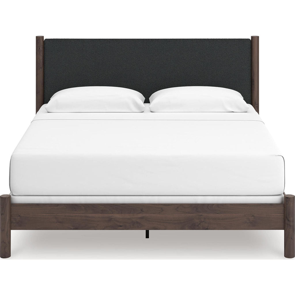 Lit à panneaux Pamytta King - Marron