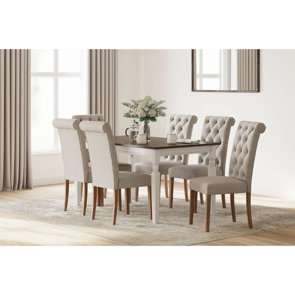 Table à manger Whitesburg - Marron/Blanc Cottage - (D583-25)