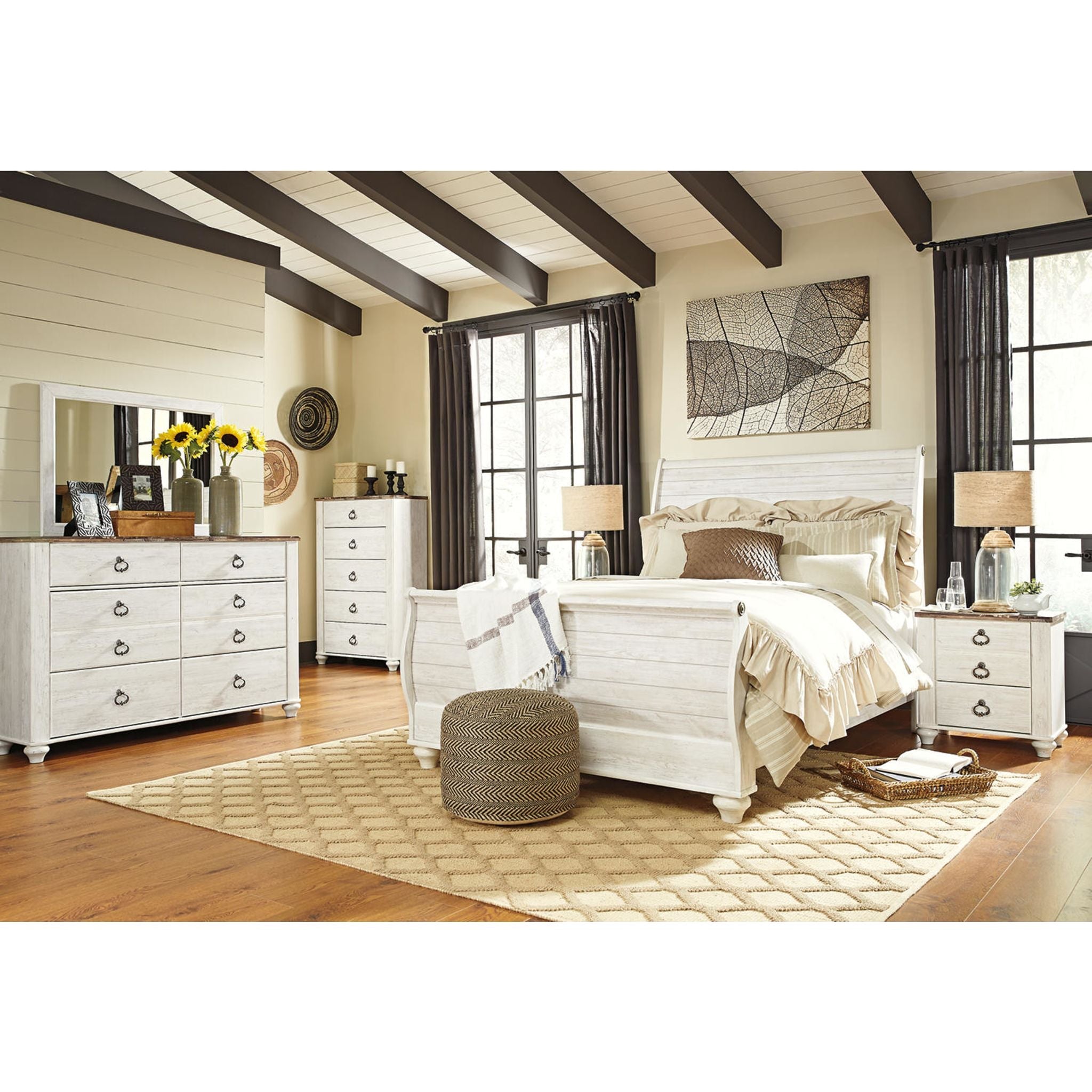 Coffre Willowton - Blanchi à la chaux