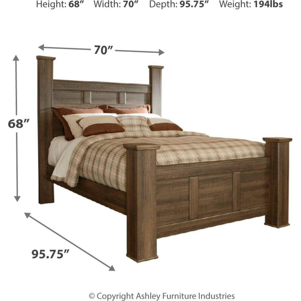 Lit à baldaquin Juararo - Marron foncé