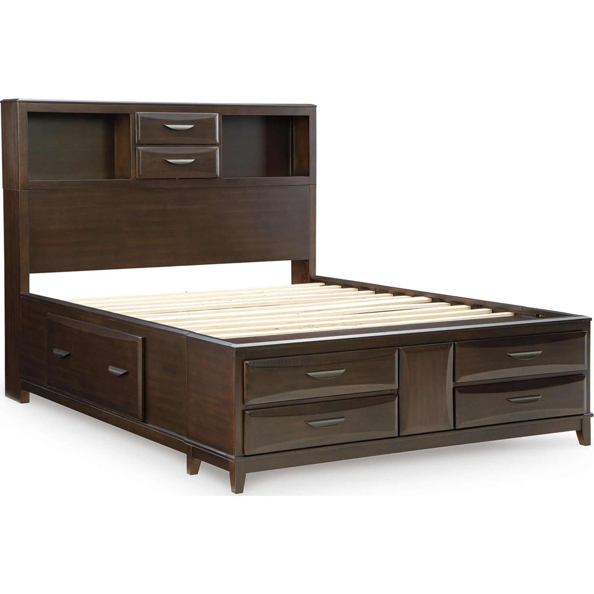 Lit de rangement Vanmore Queen - Brun foncé