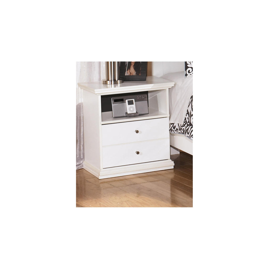 Table de chevet à un tiroir Bostwick Shoals - Blanc