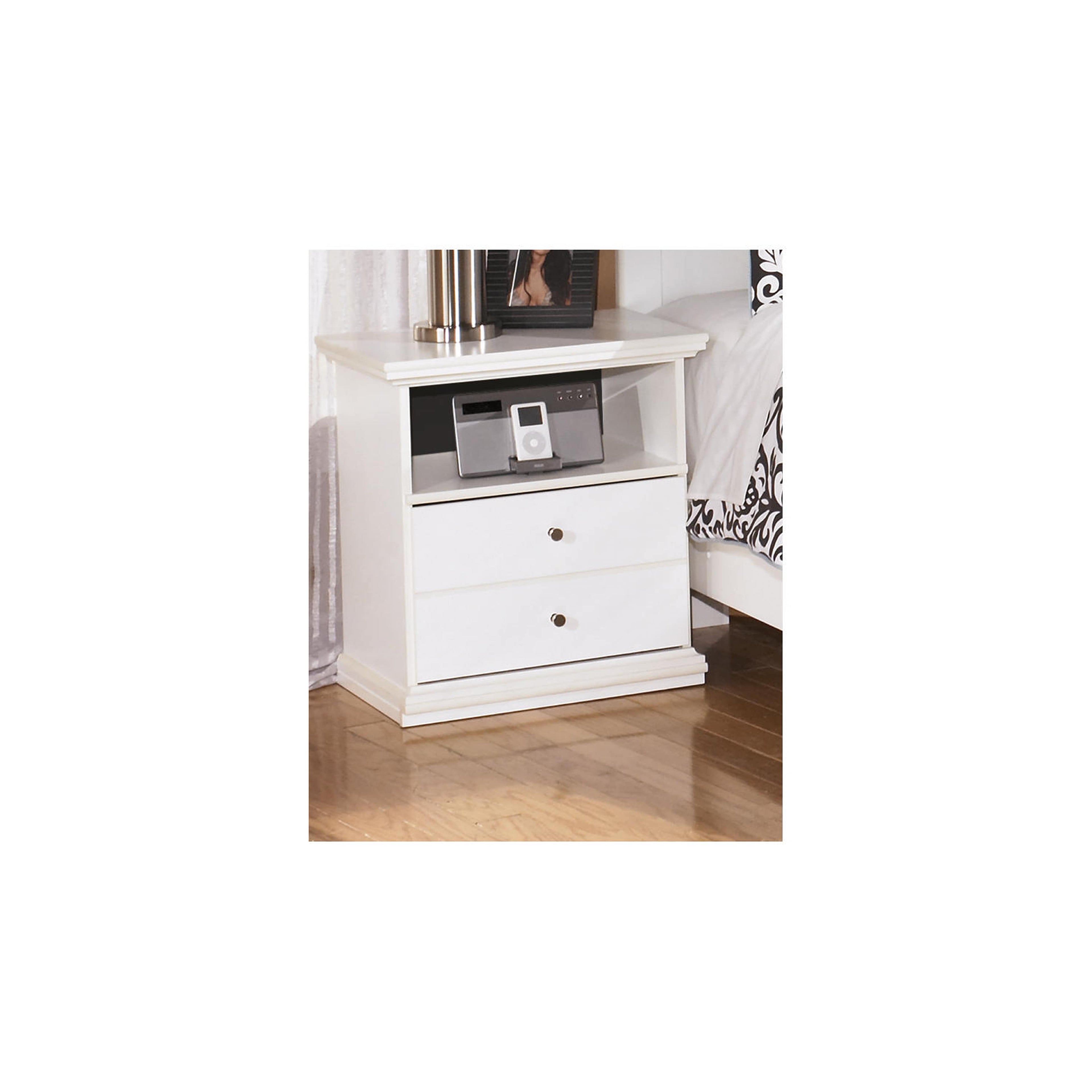 Table de chevet à un tiroir Bostwick Shoals - Blanc