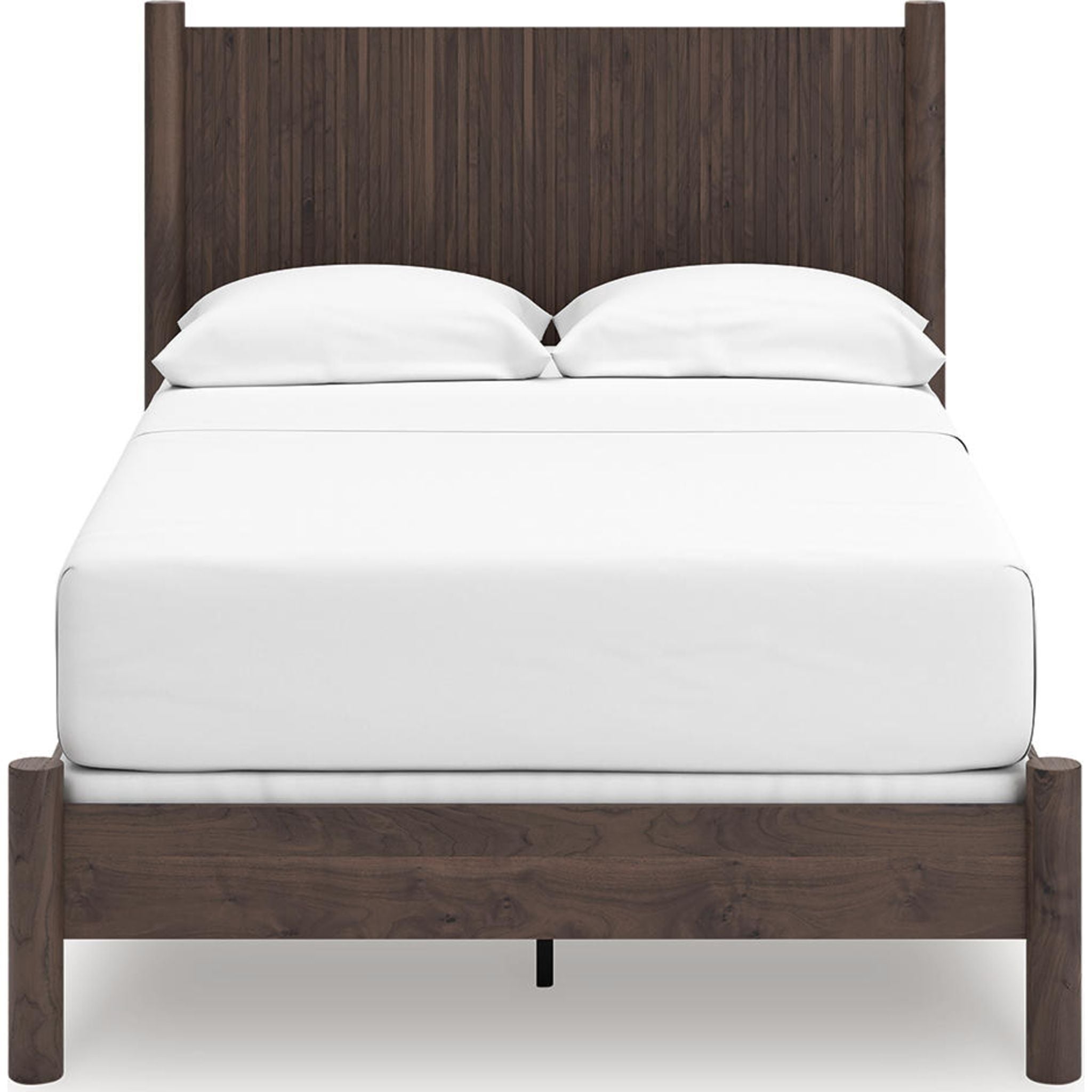 Lit à panneaux Pamytta - Marron