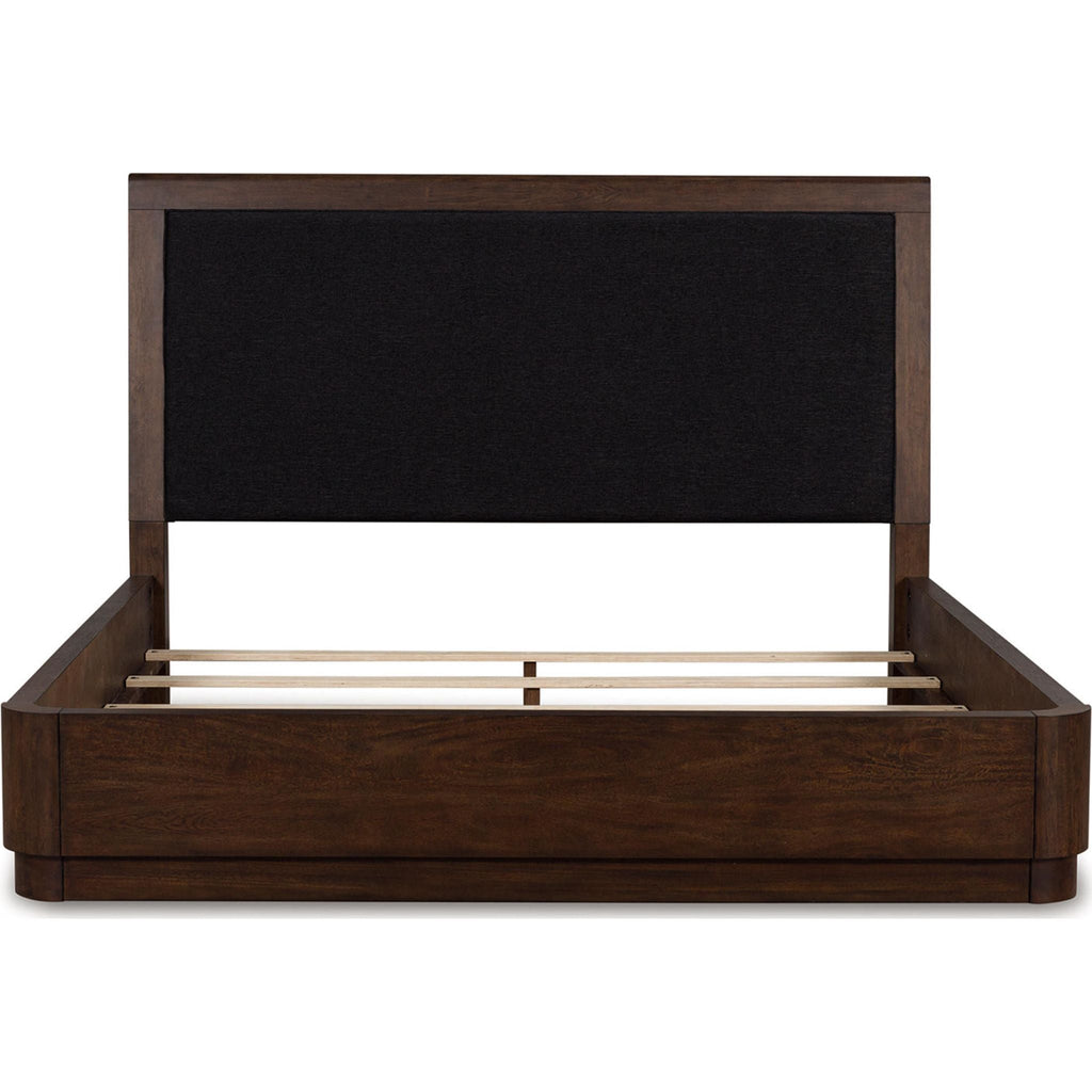 Lit à panneaux Dilenno - Marron foncé