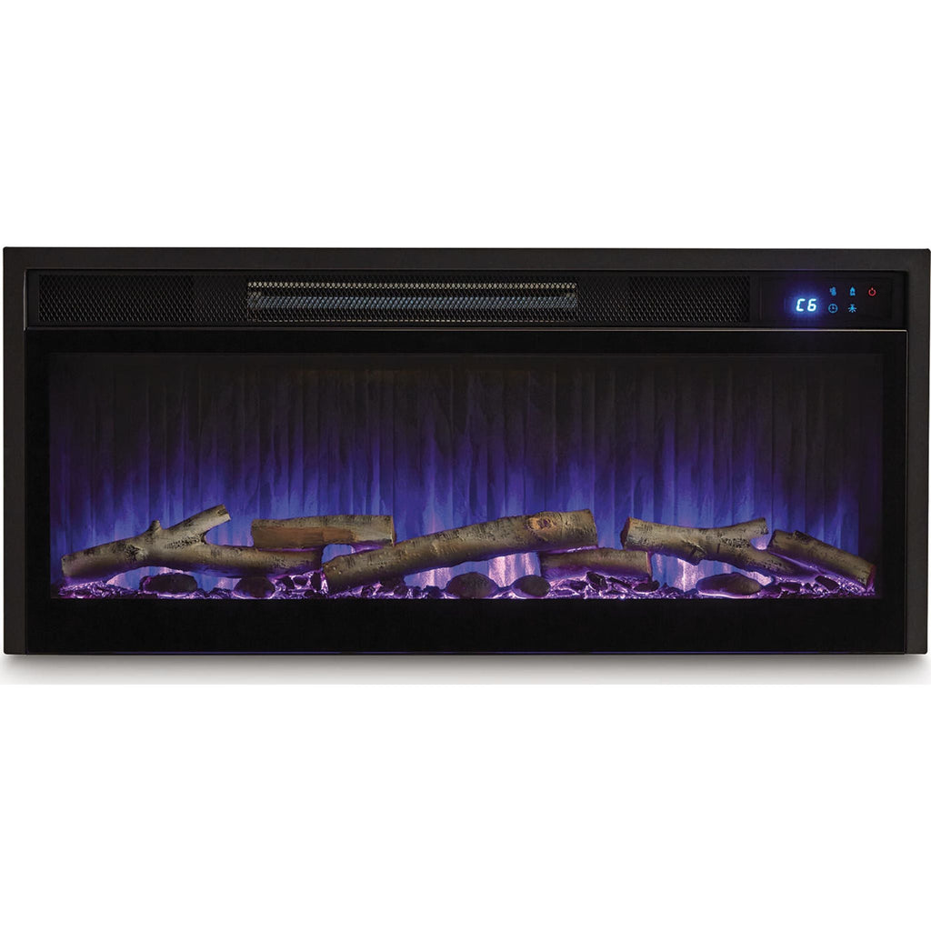 Accessoires de divertissement pour cheminée encastrable - Noir