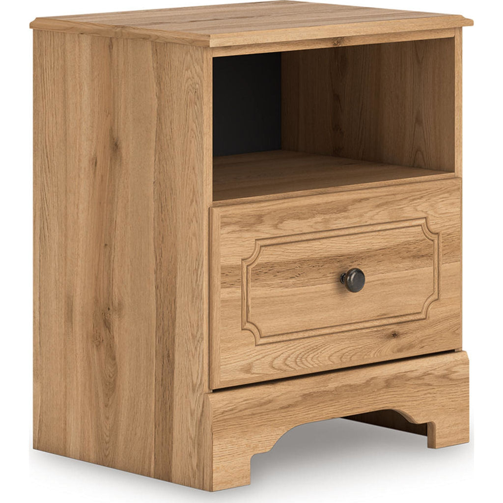 Table de chevet Aleaport - Brun chaud