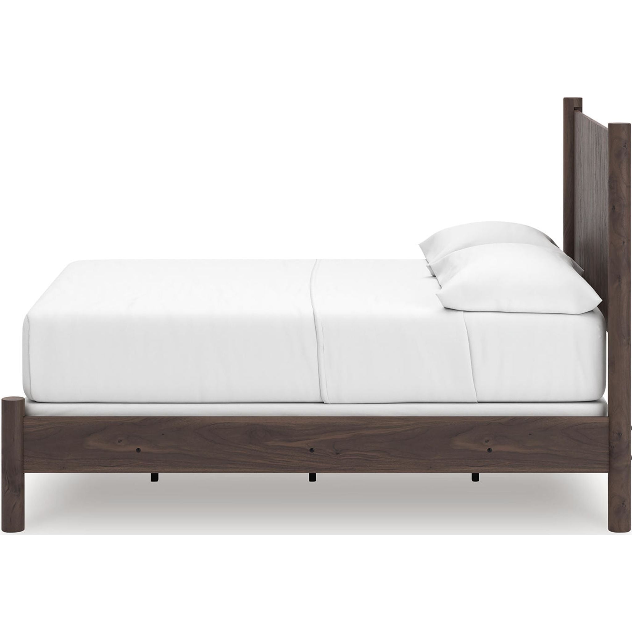 Lit à panneaux Pamytta - Marron