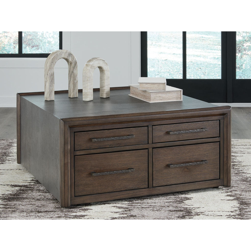 Table basse Kallenny - Marron/Gris