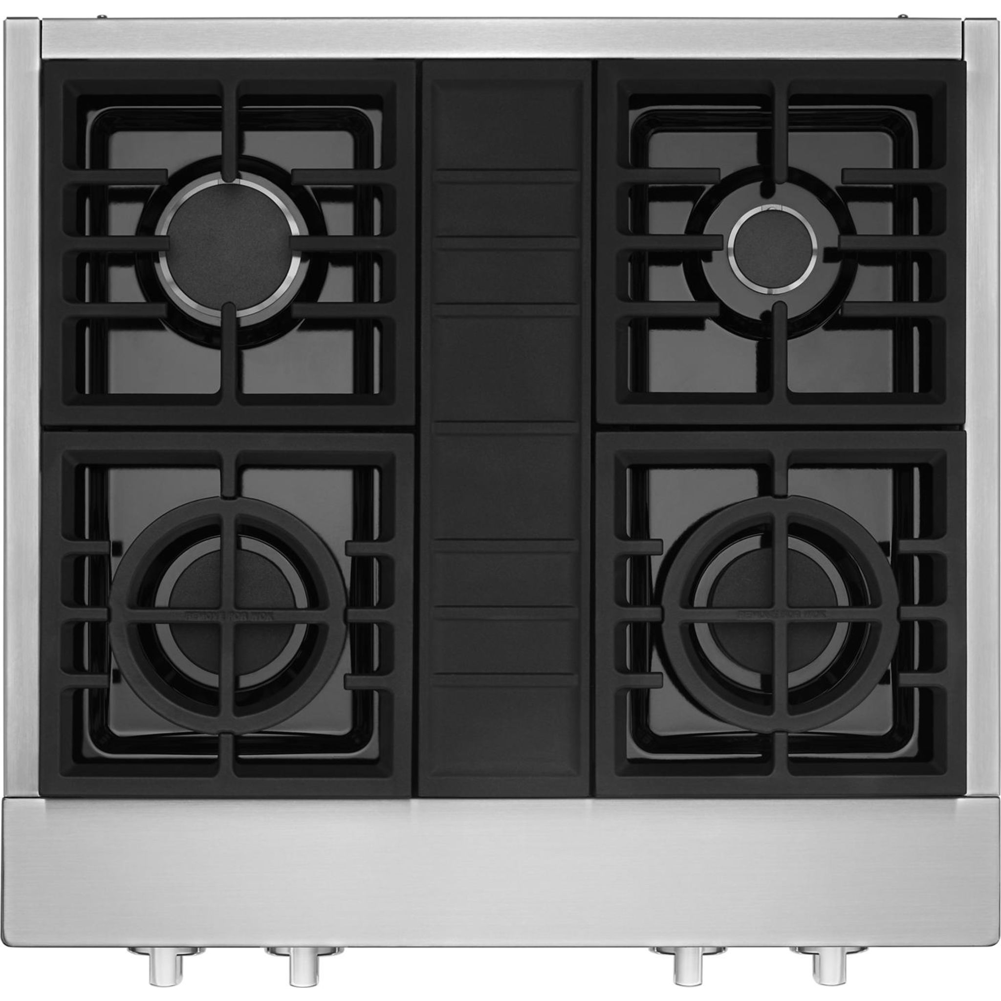 Table de cuisson à gaz KitchenAid 30 (KCGC500JSS) - Acier inoxydable