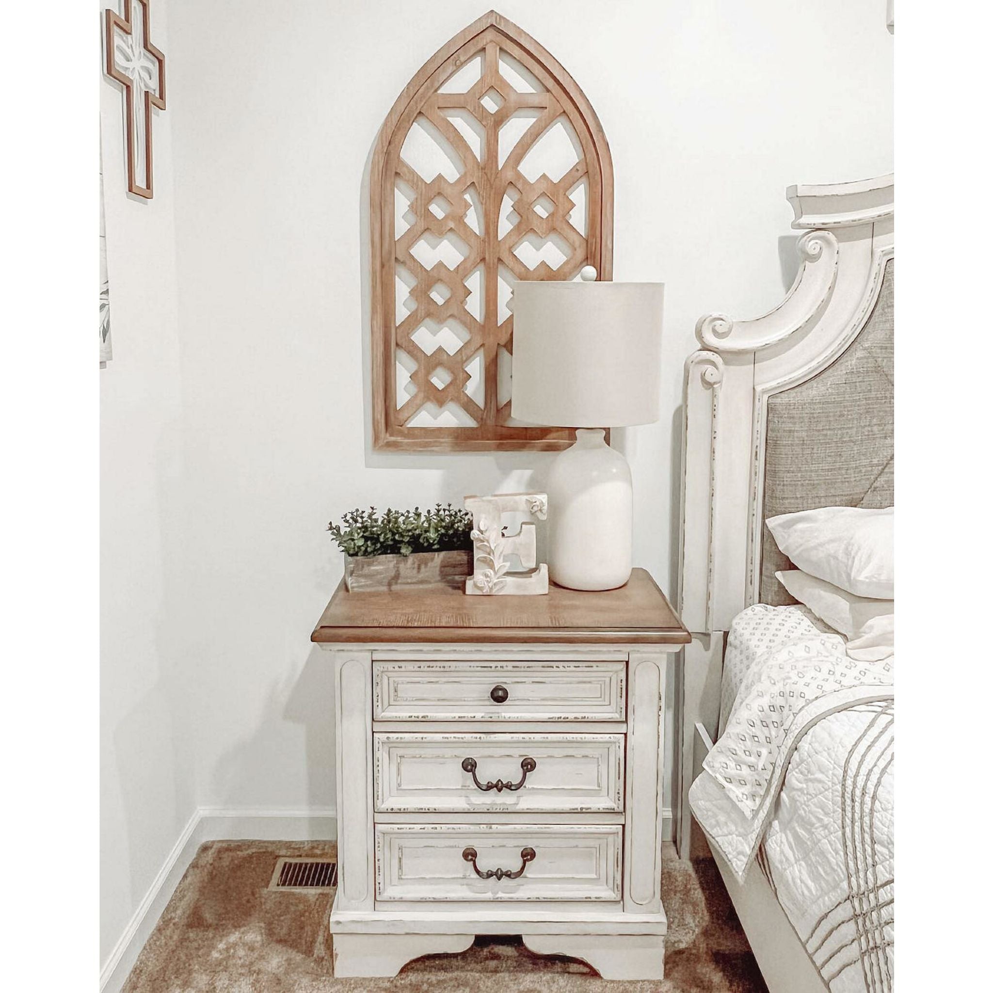 Table de chevet Realyn - Blanc