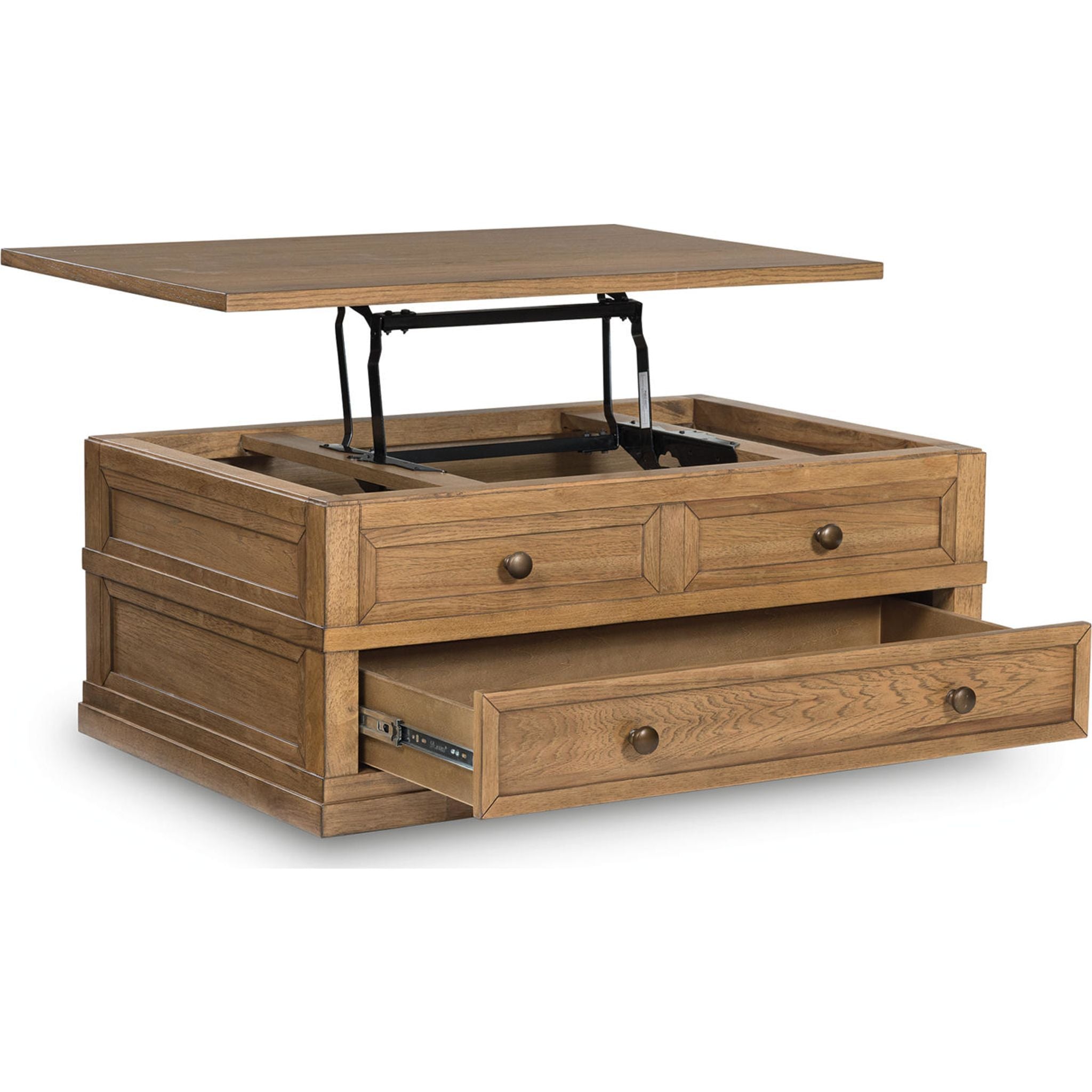 Table basse rectangulaire relevable Sharlance - Marron clair