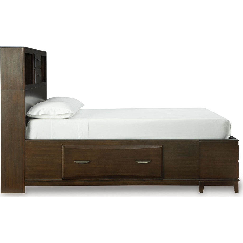 Lit de rangement Vanmore Queen - Brun foncé