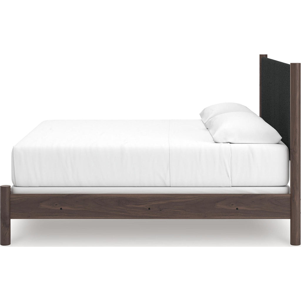 Lit à panneaux Pamytta King - Marron